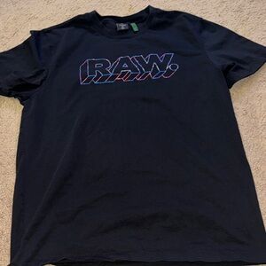 G-Star Black T-Shirt with Green Tag